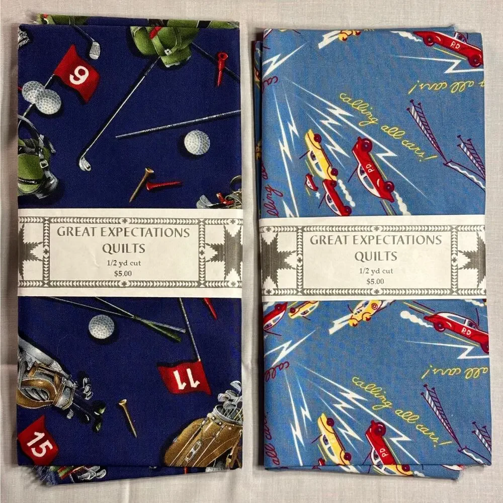 Vintage Great Expectations Fabric Lot 17 Coordinating Half Yard Cuts 8.5 Yards